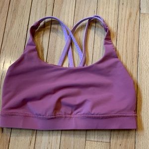 Lululemon strappy sports bra size 6 in pink